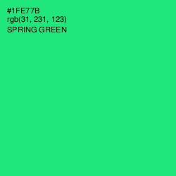 #1FE77B - Spring Green Color Image